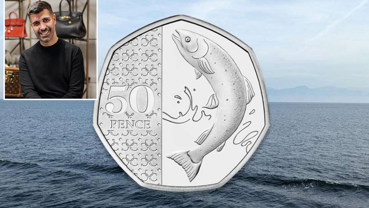 У нас есть две монеты Salmon 50p — они стоят 150 фунтов и будут ли расти в цене? Ответы ДЭНА ХЭТФИЛДА