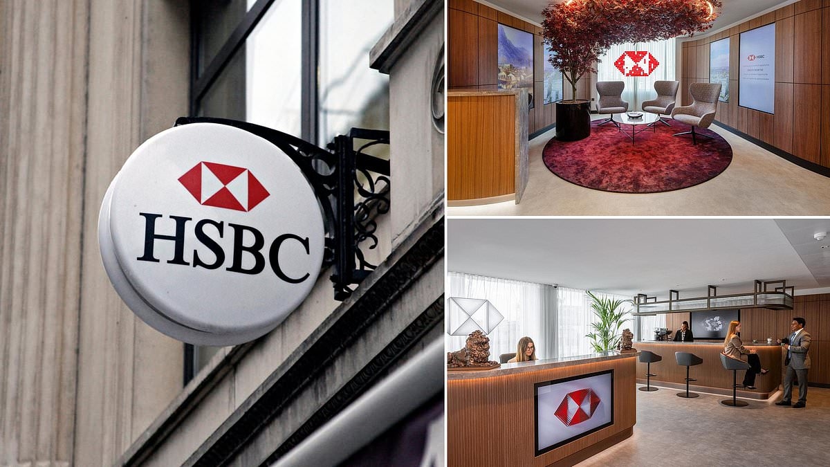 HELEN KIRRANE visits super-secret new HSBC branch in London exclusively for well-heeled customers