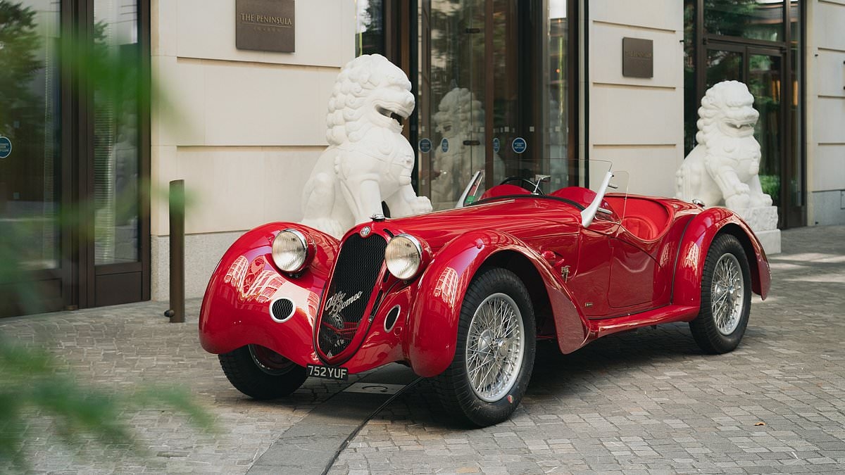 Stunning pre-war Alfa Romeo supercar - one of just 38 ever made - is put up for auction for £5.5million