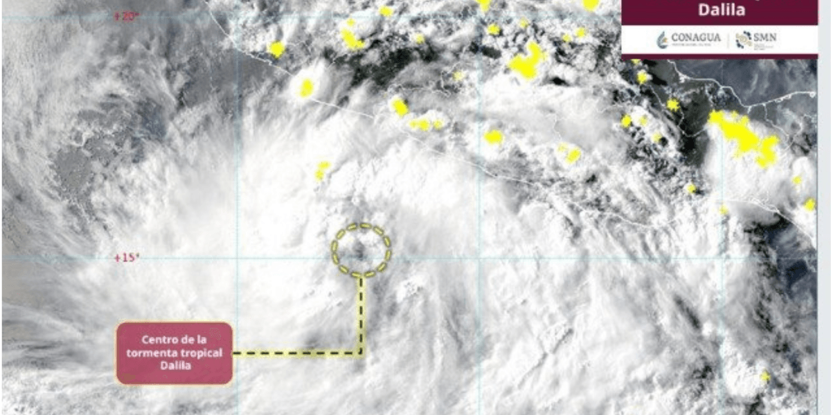 Tormenta tropical Dalila y otros sistemas dejarán lluvias intensas y calor extremo este fin de semana