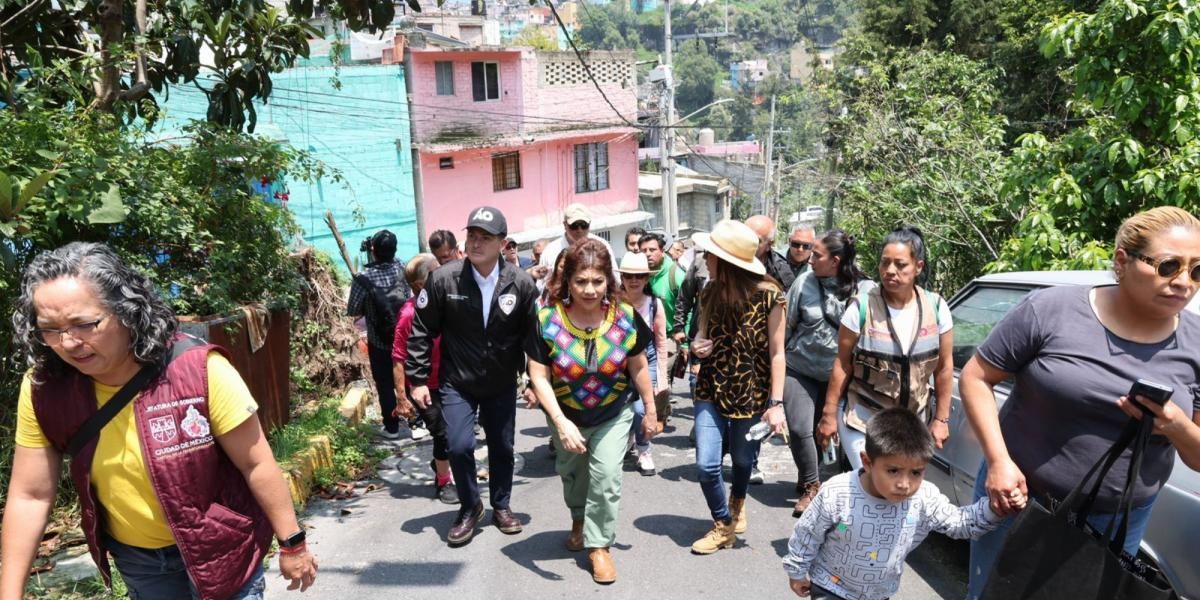 ​Clara Brugada presenta "Mi ciudad se pone guapa y mi colonia también"; anuncia rescate integral de barrancas
