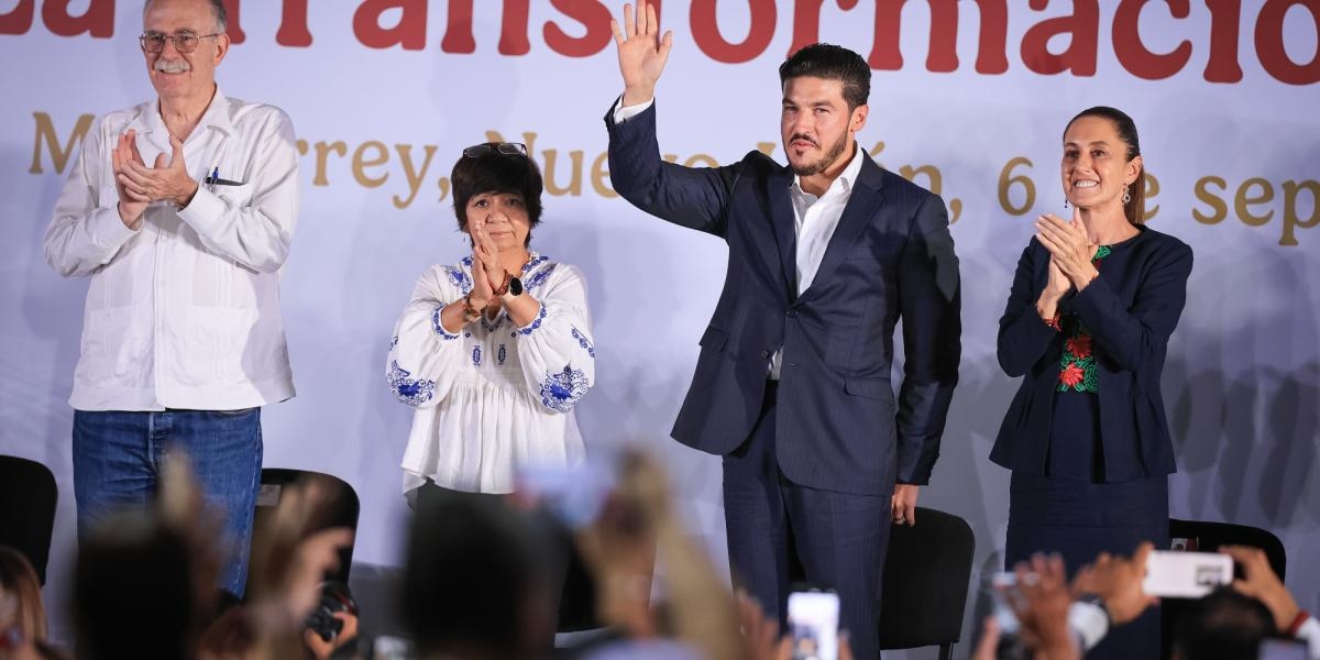 Präsidentin Claudia Sheinbaum hielt ihren ersten Bericht über Nuevo León.
