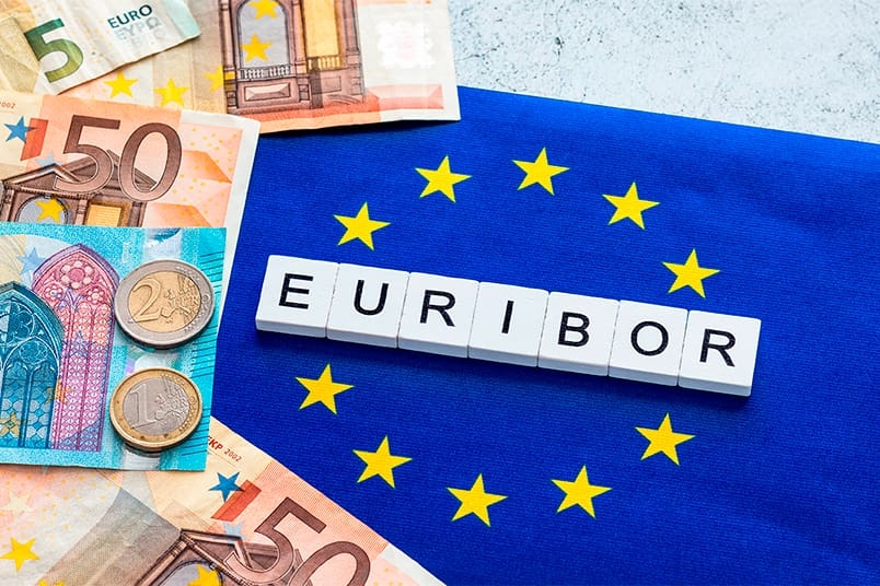 El euríbor baja a seis meses y sube a tres y doce meses