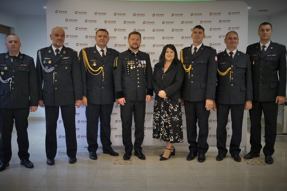 Cooperación entre los bomberos de KGHM y las unidades cercanas