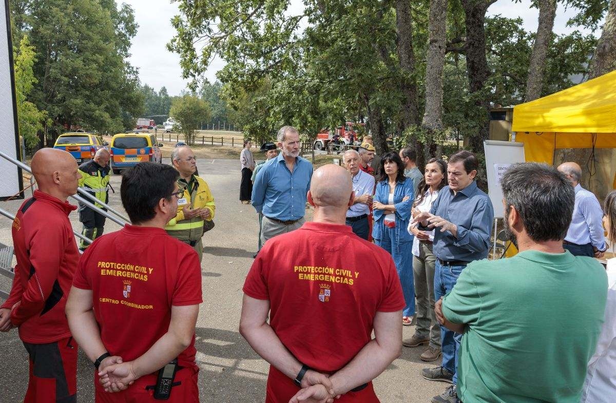 Nella regione Castiglia e León sono stati registrati 117 comuni colpiti da incendi e 204 città evacuate.