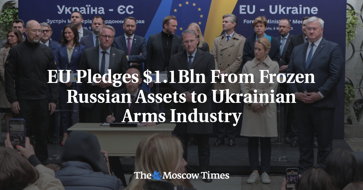 EU verspricht ukrainischer Rüstungsindustrie 1,1 Milliarden Dollar aus eingefrorenen russischen Vermögenswerten