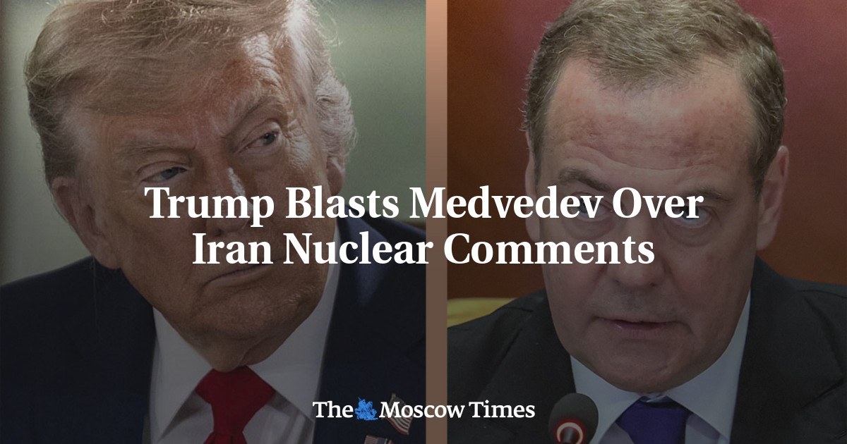Trump kritisiert Medwedew wegen Äußerungen zum iranischen Atomprogramm