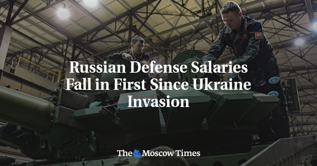 Russische Verteidigungsgehälter sinken erstmals seit der Invasion in der Ukraine