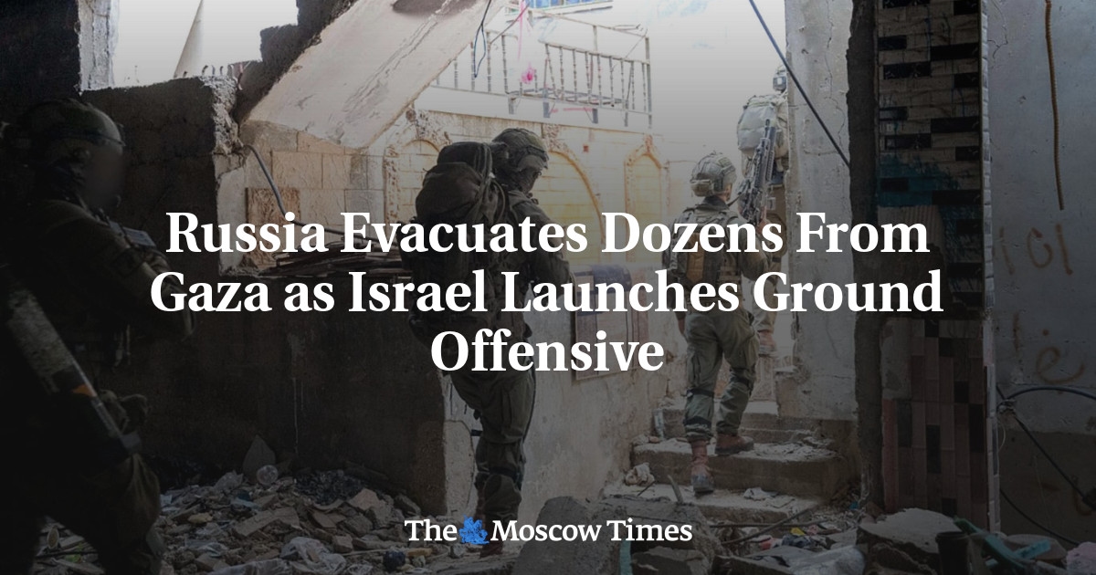 Russia Evacuates Dozens From Gaza as Israel Launches Ground Offensive