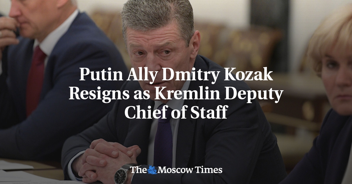 Dmitry Kozak, alleato di Putin, si dimette da vice capo di gabinetto del Cremlino