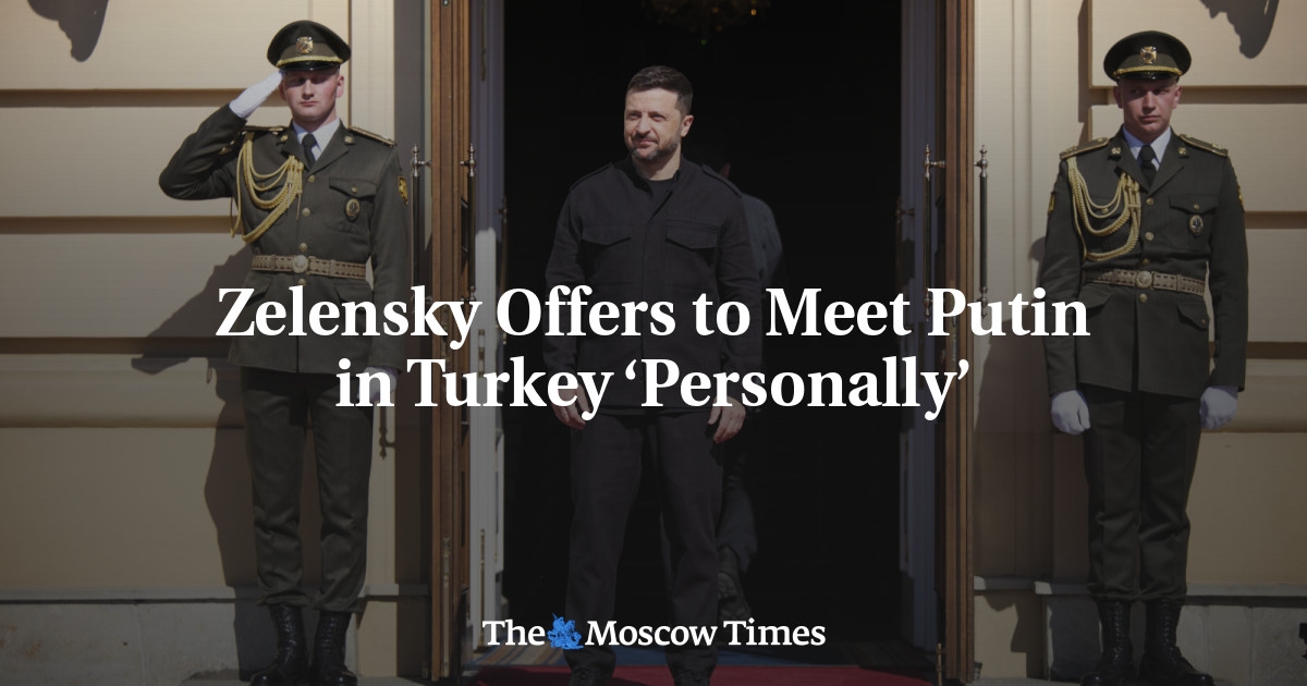 Zelensky se oferece para encontrar Putin na Turquia 'pessoalmente'