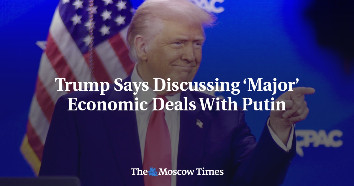 Trump dice que está discutiendo acuerdos económicos “importantes” con Putin