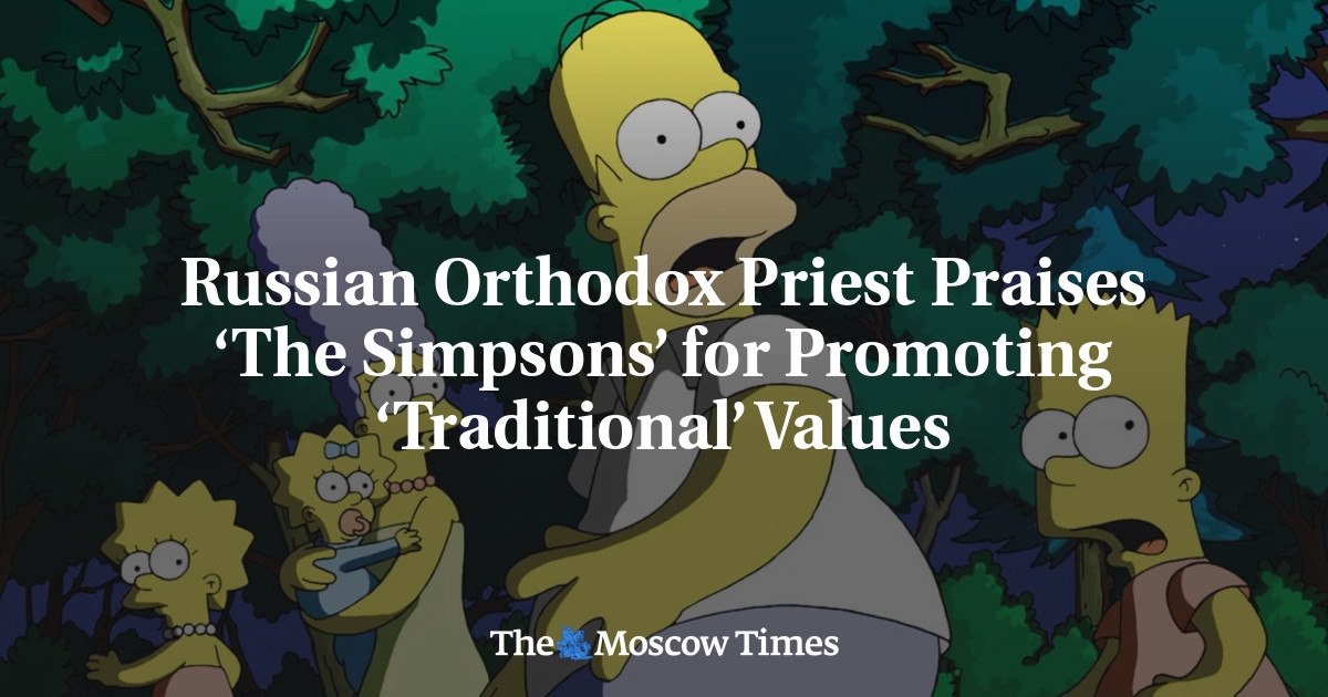 Un sacerdote ortodoxo ruso elogia a "Los Simpsons" por promover valores "tradicionales"