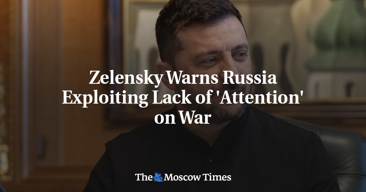 Zelensky waarschuwt Rusland voor gebrek aan 'aandacht' voor oorlog