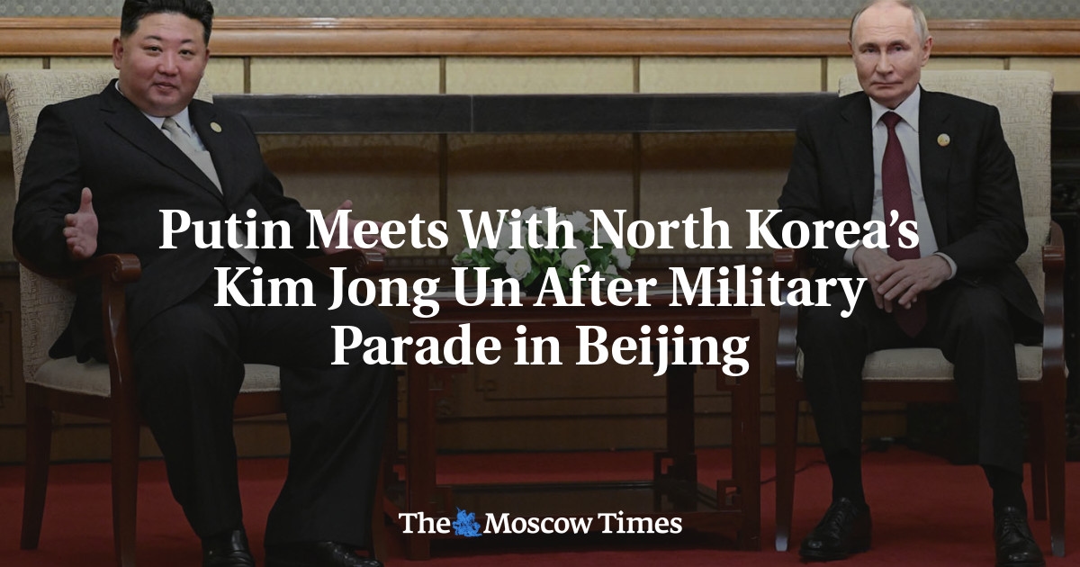 Putin se encontra com Kim Jong Un, da Coreia do Norte, após desfile militar chinês