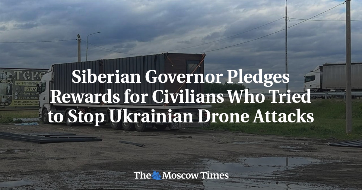 Gobernador siberiano promete recompensas para los civiles que intentaron detener los ataques con drones ucranianos