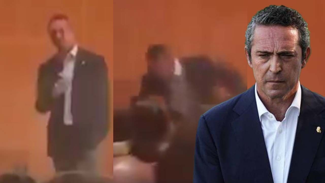 Ali Koç è caduto dal palco!