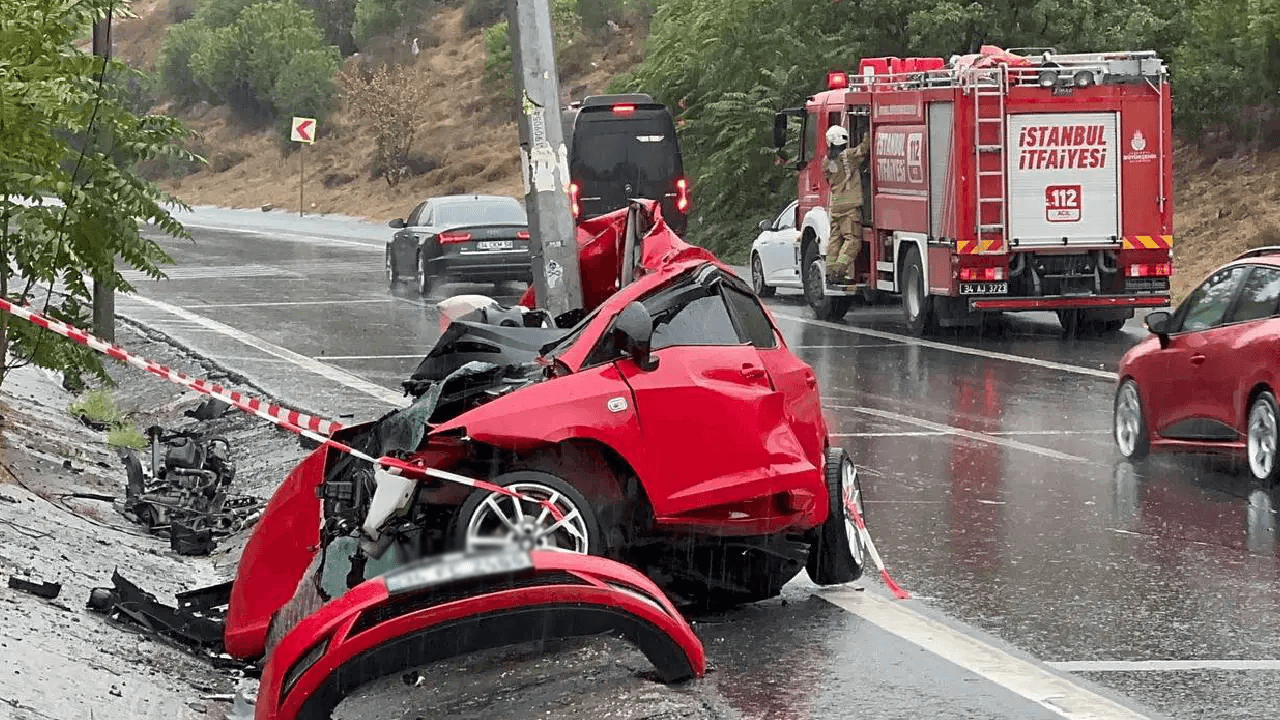 Horrific accident in Istanbul! Driver dies