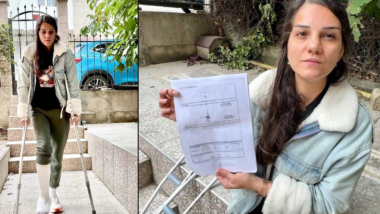 Esta vez, el peatón golpeó al motociclista y el conductor sufrió una fractura de pierna.