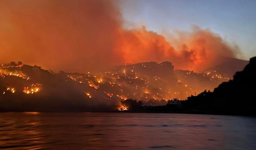 Incendio forestal en Creta: cinco heridos