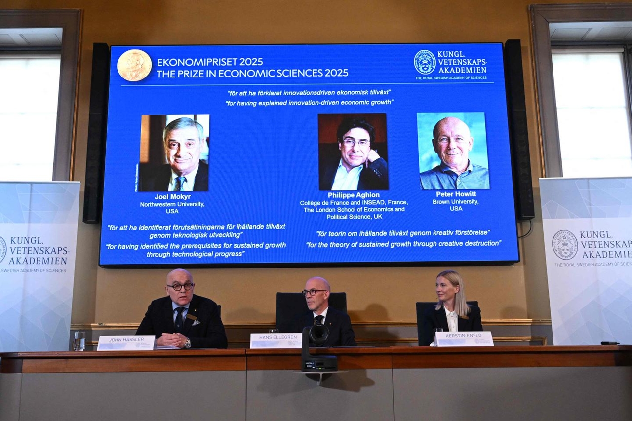 O Prêmio Nobel de Economia de 2025 foi concedido ao francês Philippe Aghion, ao americano-israelense Joel Mokyr e ao canadense Peter Howitt